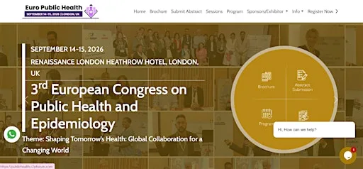 3rd European Congress on Public Health and Epidemiology at Renaissance London Heathrow Hotel