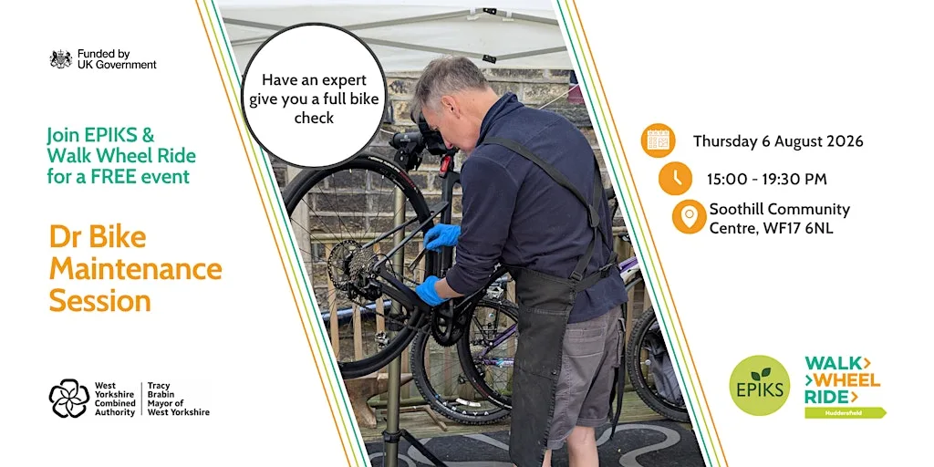 FREE Dr Bike Maintenance Workshop in Batley at Soothill community centre