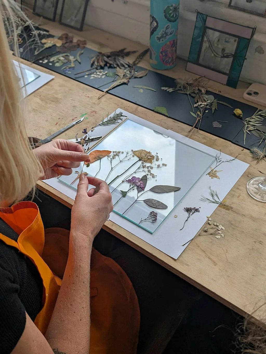 Wildflower and Glass Master Class at Mivart Studios