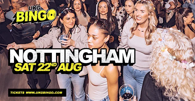 UKG BINGO Saturday 22nd August Nottingham at NG-ONE