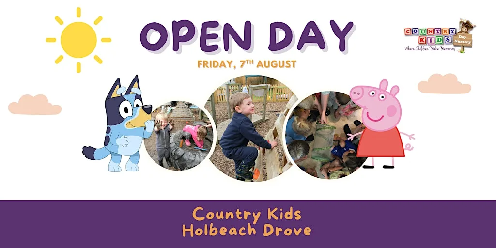 Open day & Meet and greet with Bluey and Peppa Pig at Country Kids Holbeach Drove