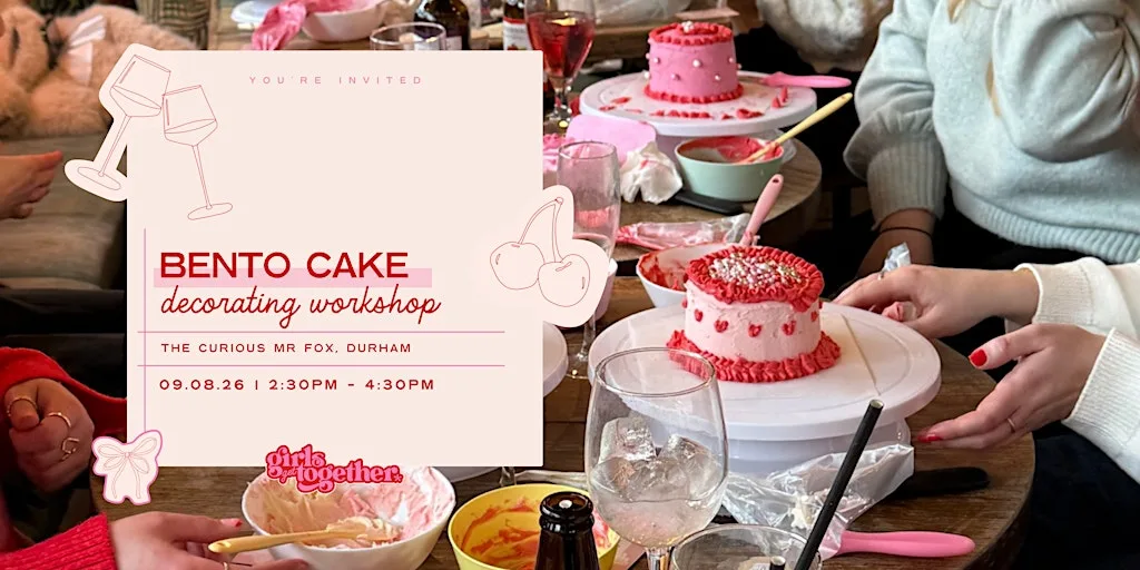 Bento cake decorating workshop: Girls Get Together at The Curious Mr Fox