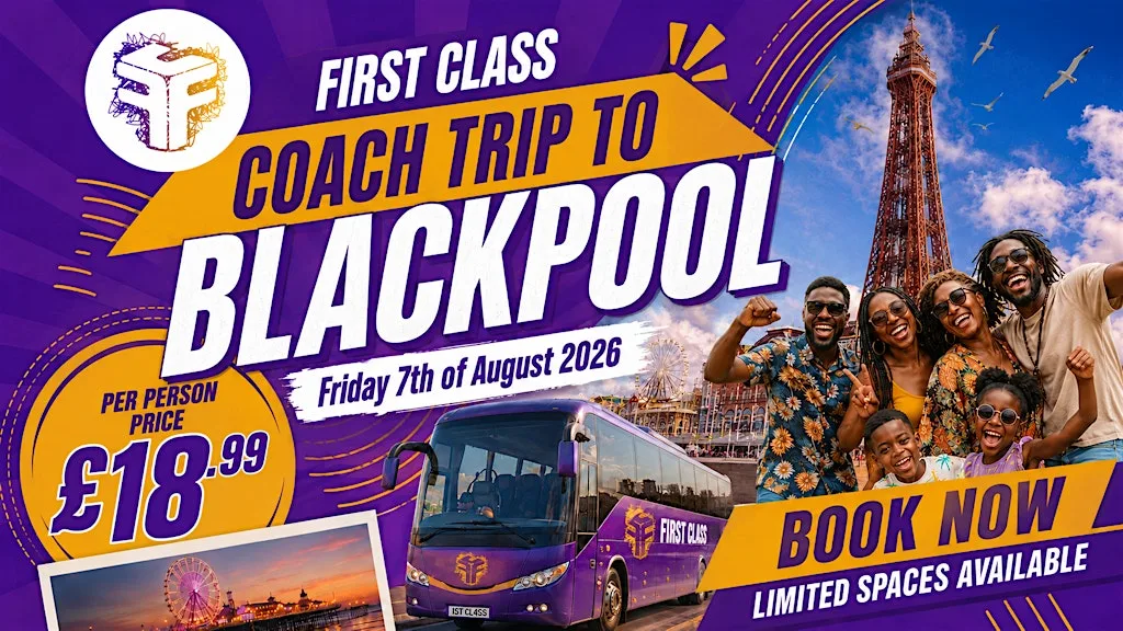 First Class Coach Trip to Blackpool at Transformation Centre