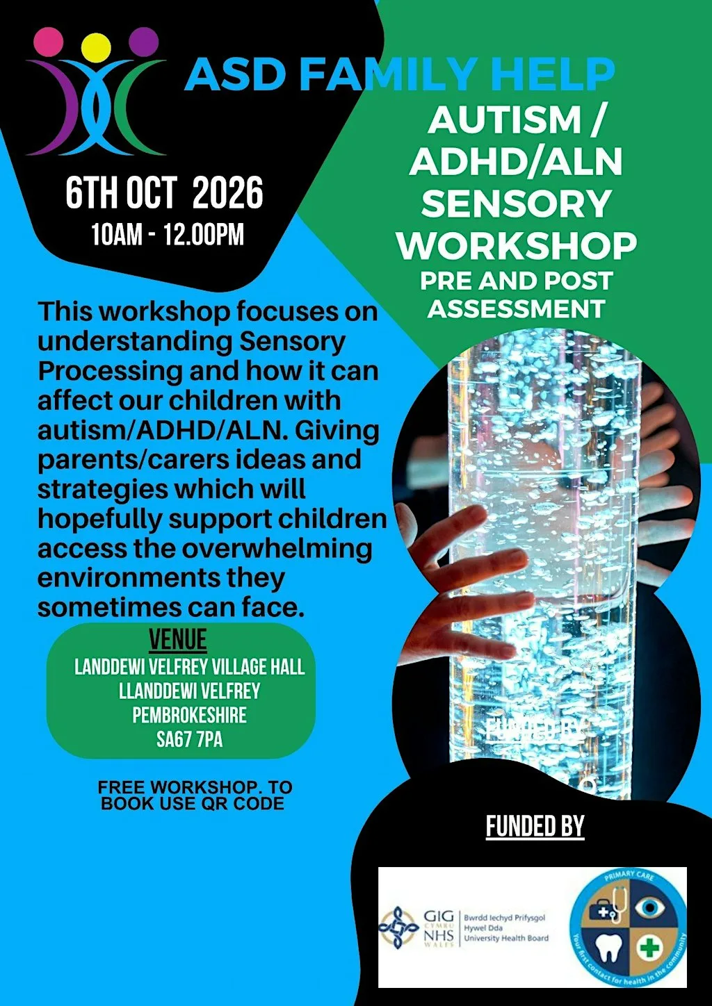 Autism/ADHD & ALN Sensory Processing Differences Workshop at The Queens Hall