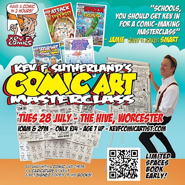 Comic Art Masterclass at The Hive - afternoon session at The Hive
