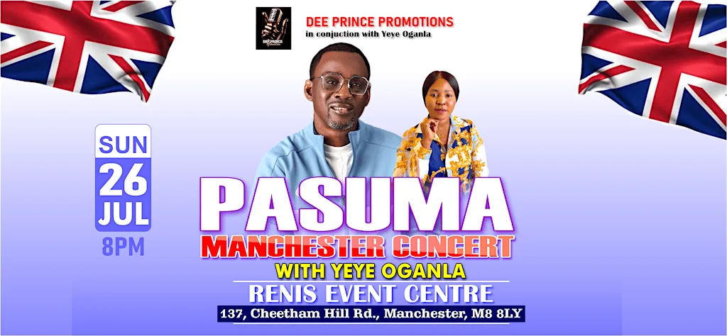 PASUMA MANCHESTER CONCERT at RENI'S AFRICAN BAR & EVENT CENTRE
