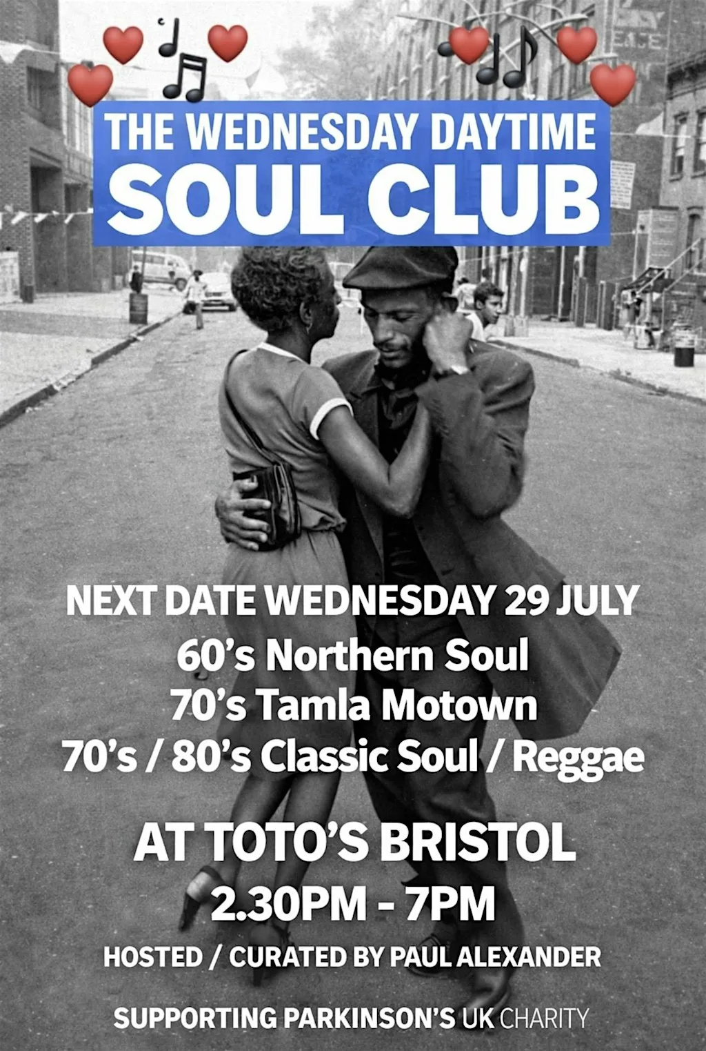 Wednesday Daytime Soul Club at Totos By The River