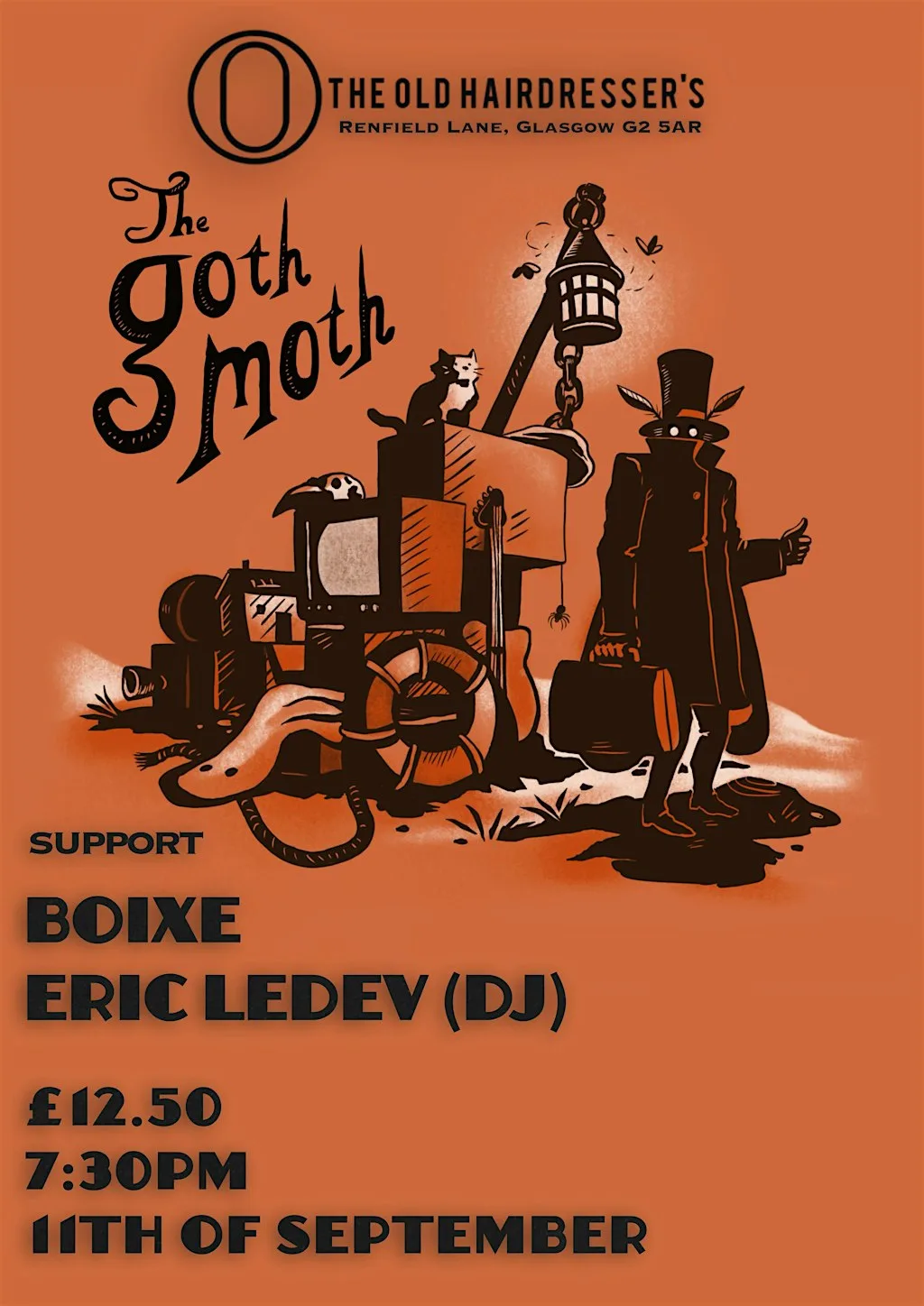 The Goth Moth with Boixe & Eric LeDev (DJ)