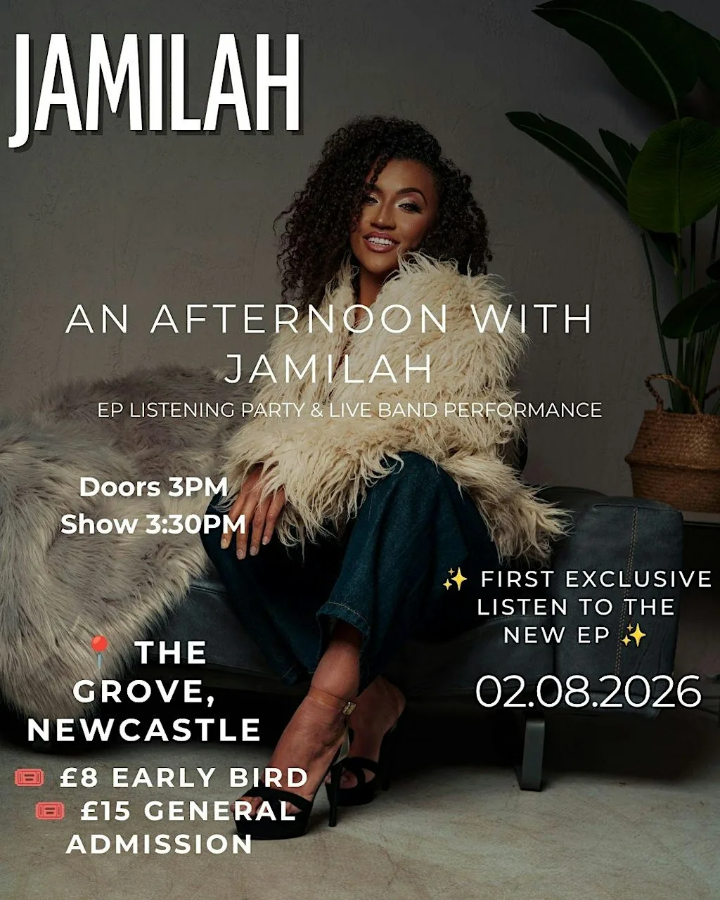 An Afternoon With Jamilah | EP Listening Party & Live Band Performance at The Grove