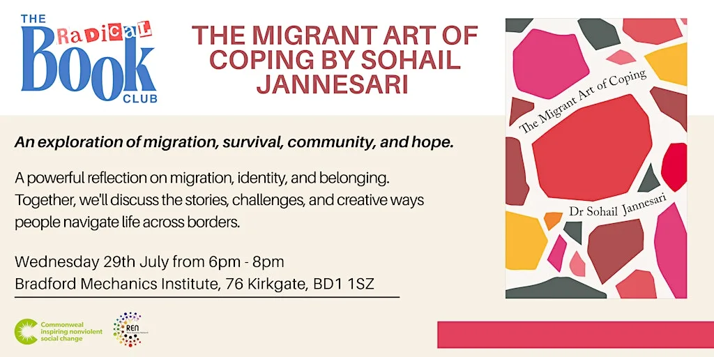 The Radical Book Club - The Migrant Art of Coping by Sohail Jannesari at Bradford Mechanics Institute Library
