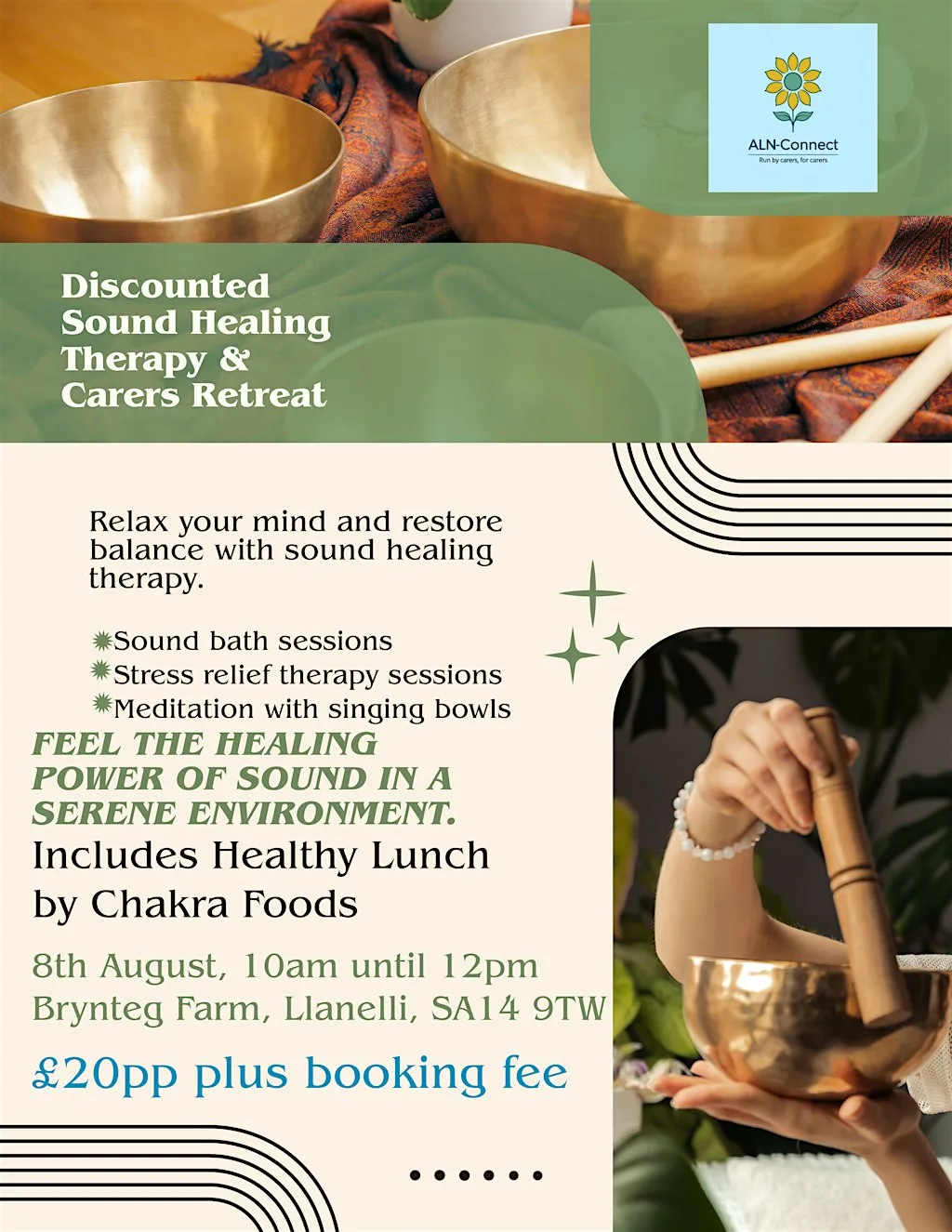 Carers Sound Bath & Wellness Retreat at Brynteg Farm and Wellbeing Sanctuary