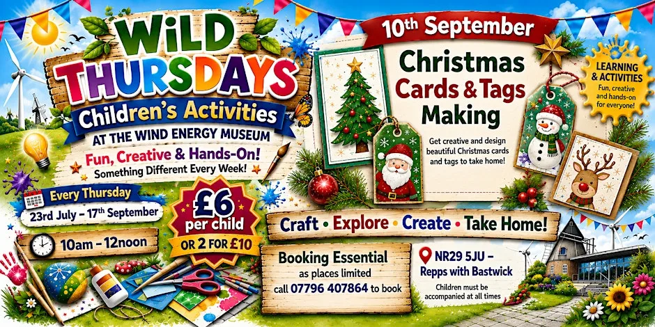 Christmas Cards and Tag Making Workshop at Wind Energy Museum