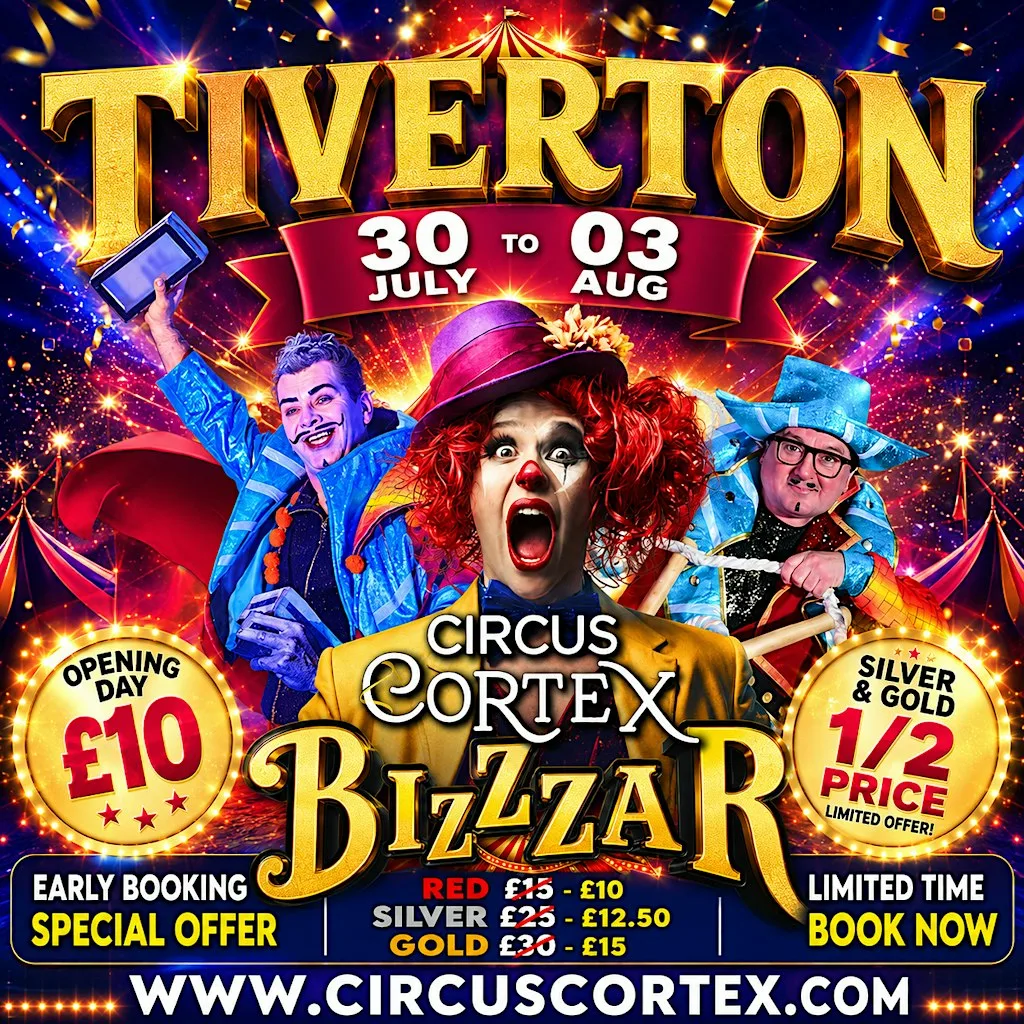 Circus Cortex at Tiverton, Devon | 30 July-3 Aug 2026 at Event Field, Tiverton