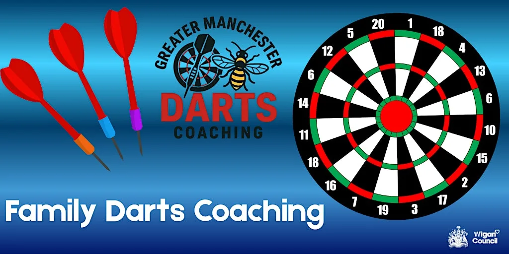 Family Darts Coaching at Aspull library! Session 4