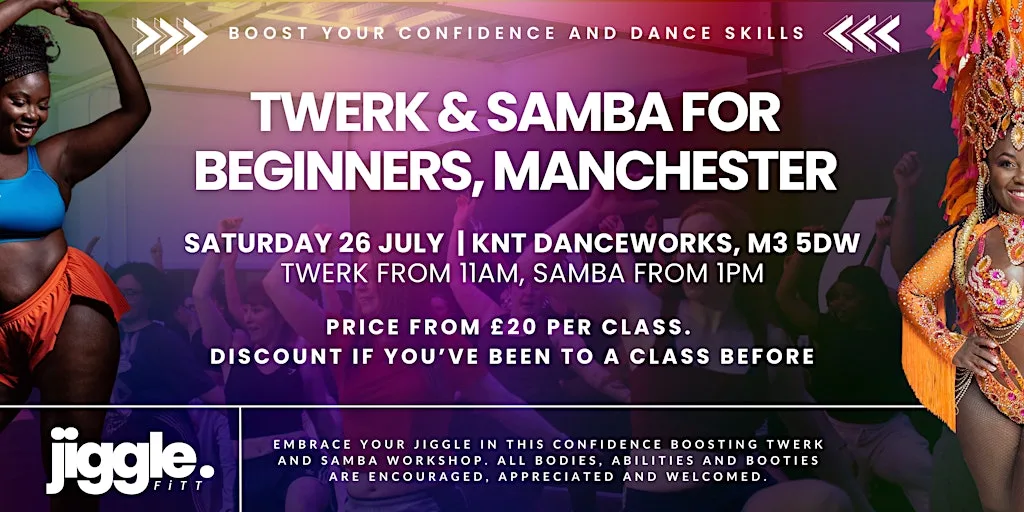 JiggleFiTT Manchester Twerk and Samba Workshops for Beginners at KNT Danceworks | MCR Dance Studios