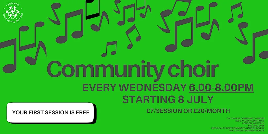 Community Choir at Calthorpe Community Garden