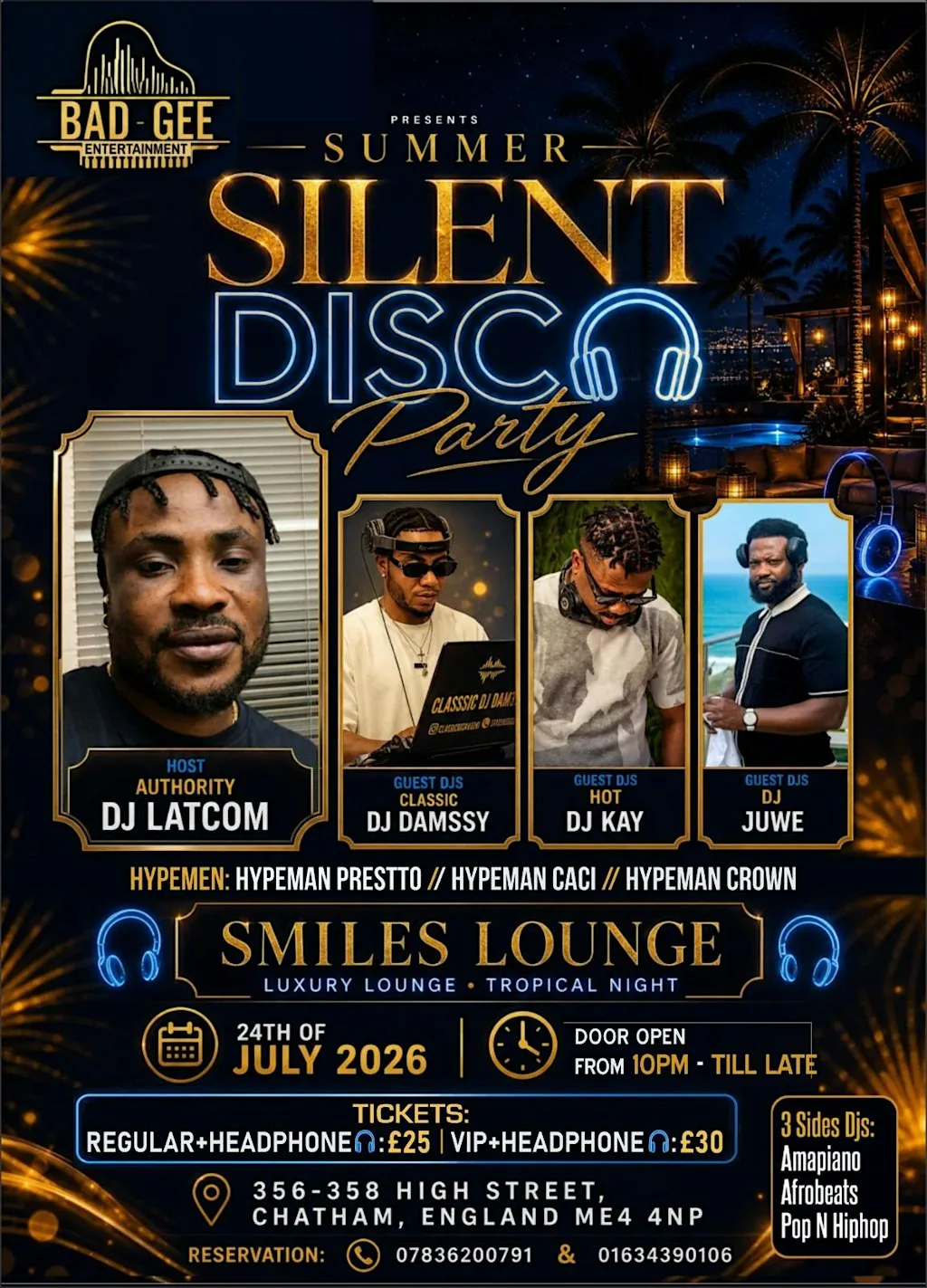 Summer Silent Disco Party @ Smiles Lounge