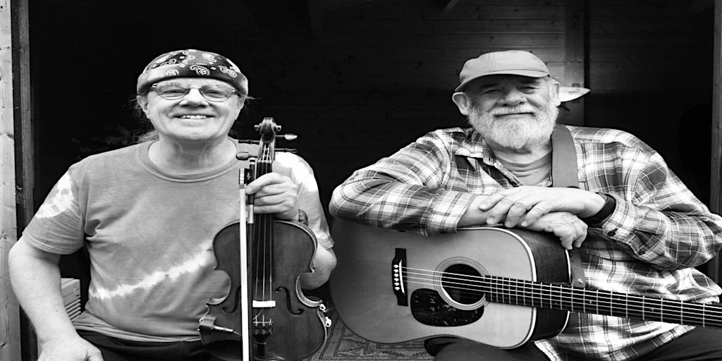 Ric Sanders and Vo Fletcher at Southwell Library
