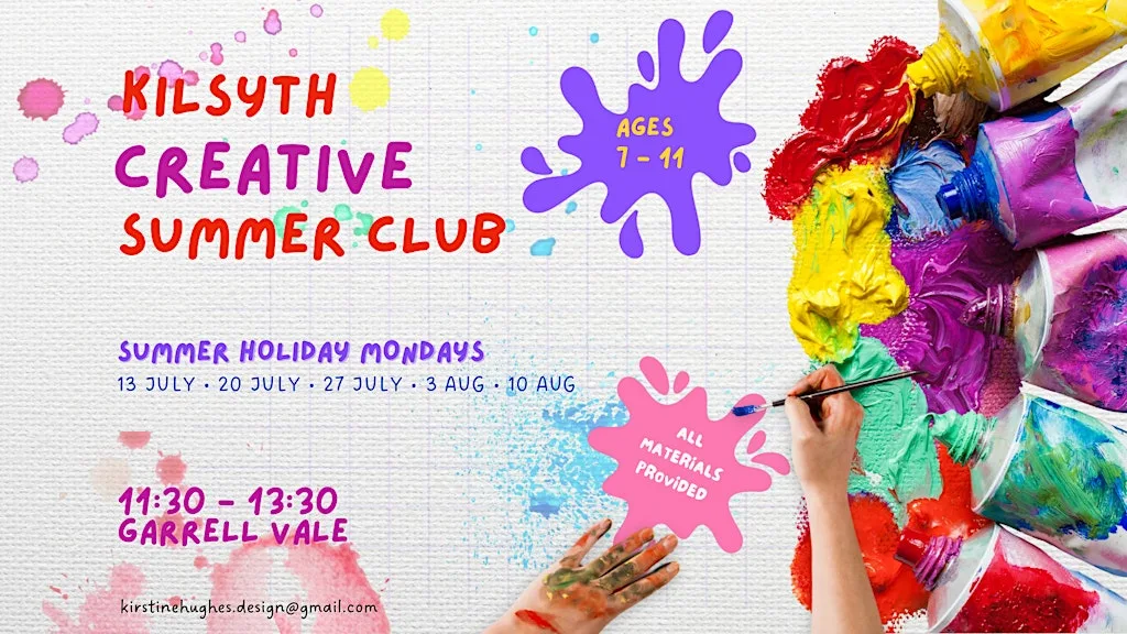 Kilsyth Creative Summer Club - One Day Only: Mon 10th August at Garrell Vale Community Centre