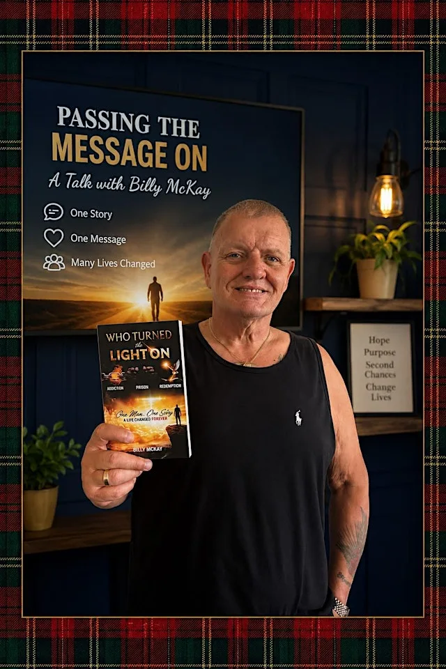 Who Turned the Light On? Book Launch with Billy McKay in Glasgow at Destiny Hope Hub
