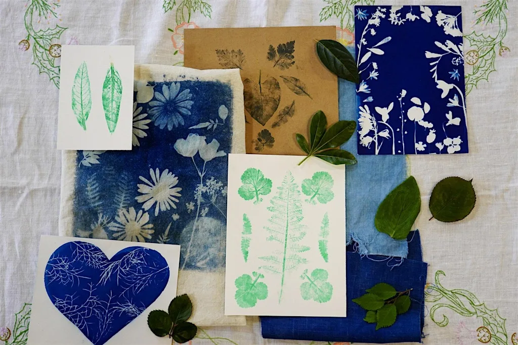 Pugin's Summer Crafts Week 2: Cyanotypes and Leaf Printing at Nottingham Cathedral St Barnabas Cathedral Nottingham