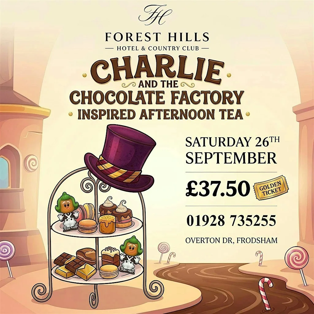 Afternoon Tea inspired by Charlie and the Chocolate Factory at Forest Hills Hotel & Country Club