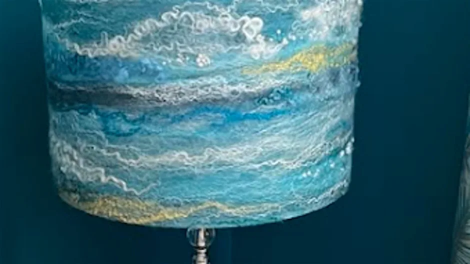Lampshades: Wet Felting at Wool&Silk Art studio