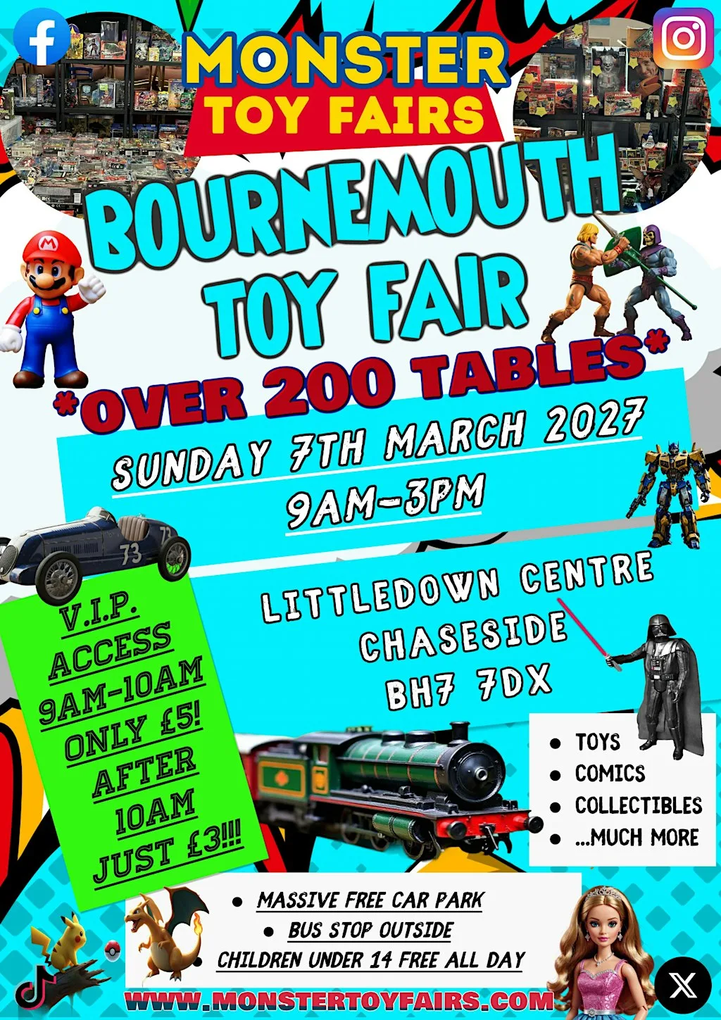 Bournemouth Toy Fair - The Biggest on the South Coast - over 200 tables at Littledown Centre