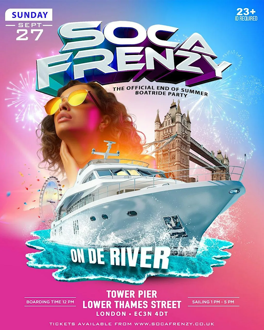 Soca Frenzy On De River - The Official End Of Summer Boatride Party