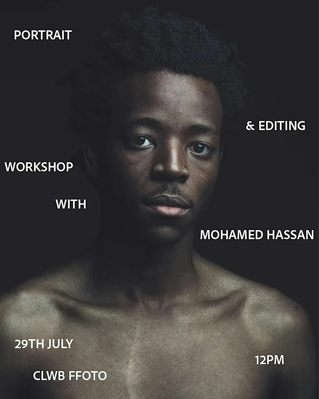 Portrait & Editing workshop with Mohamed Hassan at Clwb Ffoto