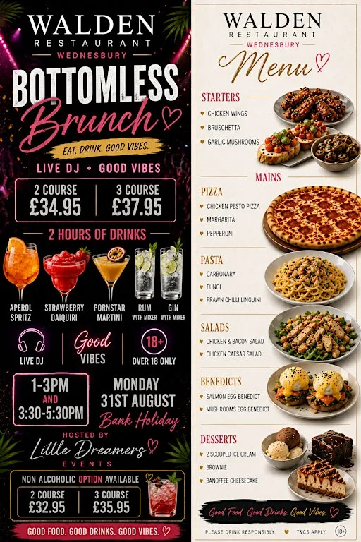 Bottomless Brunch at Walden Restaurant
