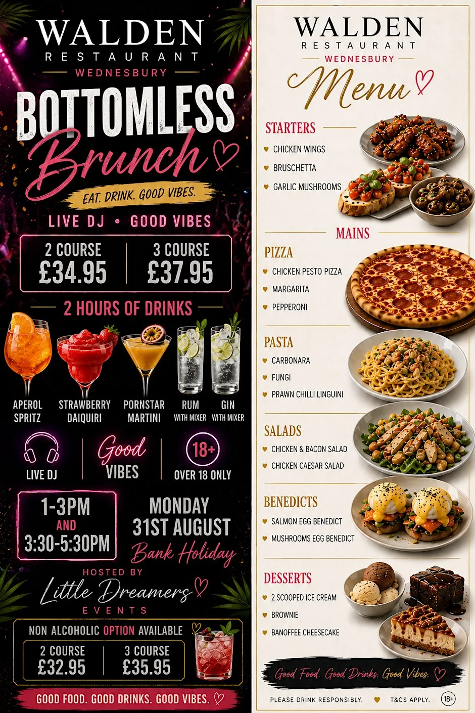 Bottomless Brunch at Walden Restaurant
