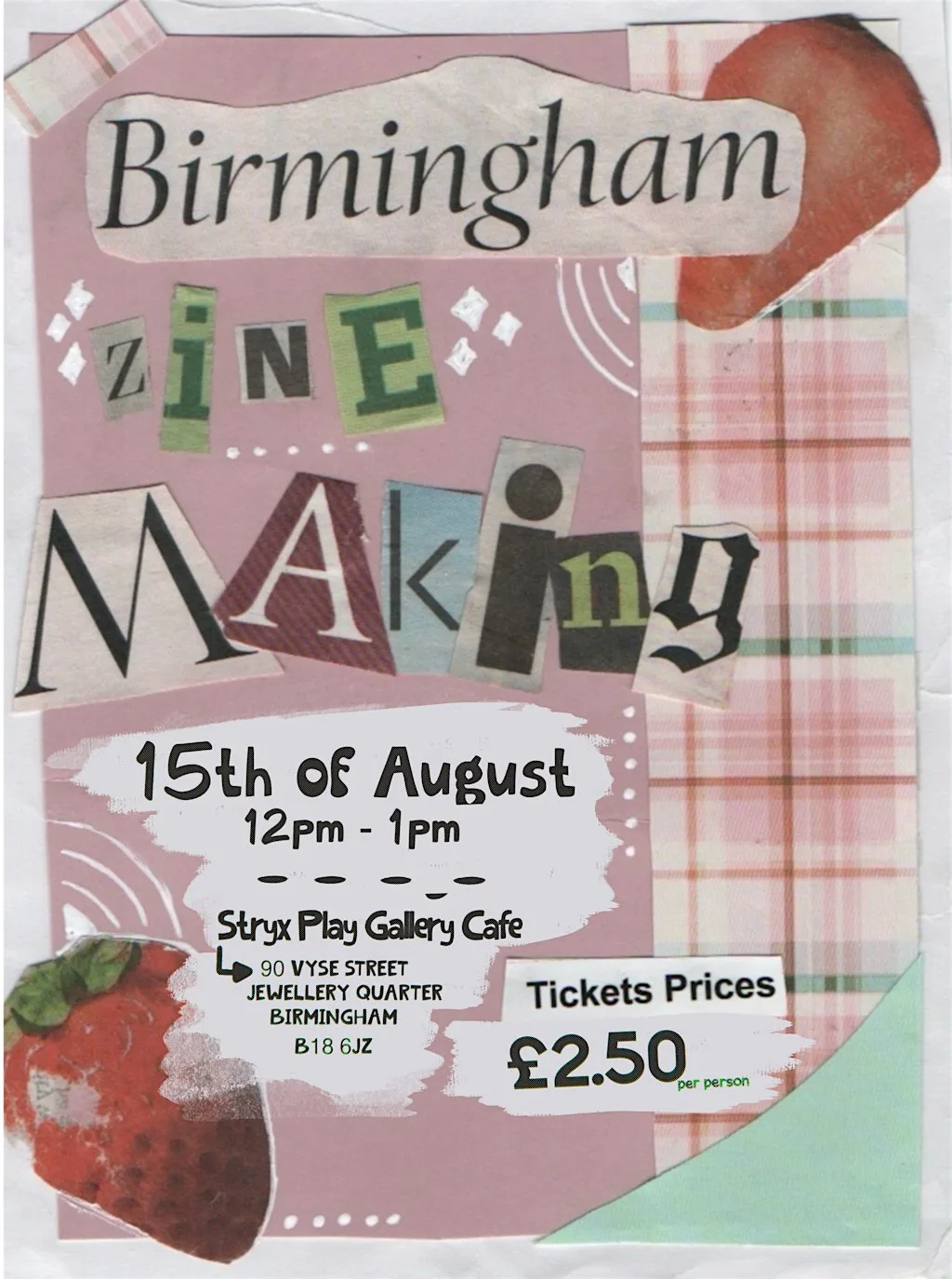 Zine Making Social - Birmingham (18+) at Stryx Play Gallery Cafe