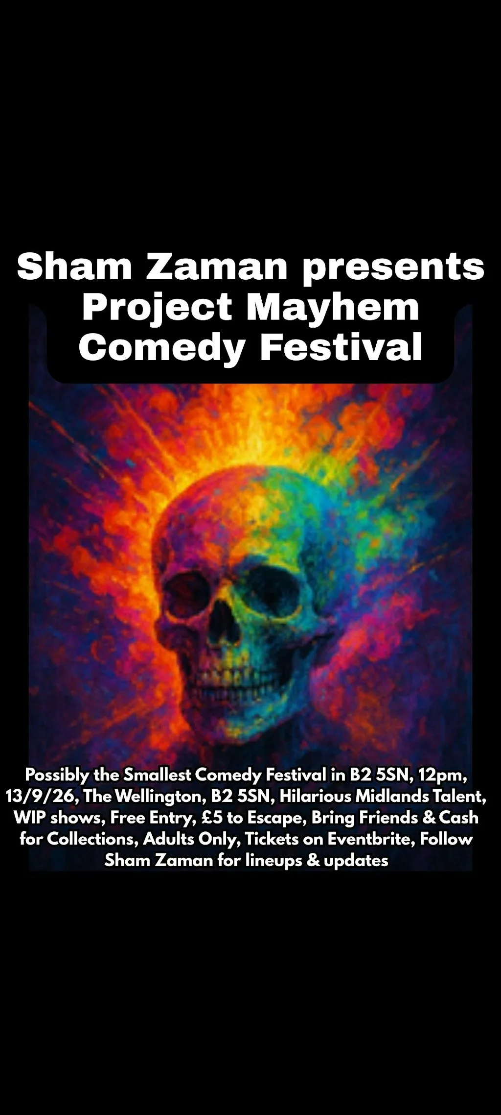 Project Mayhem Comedy Festival at The Wellington