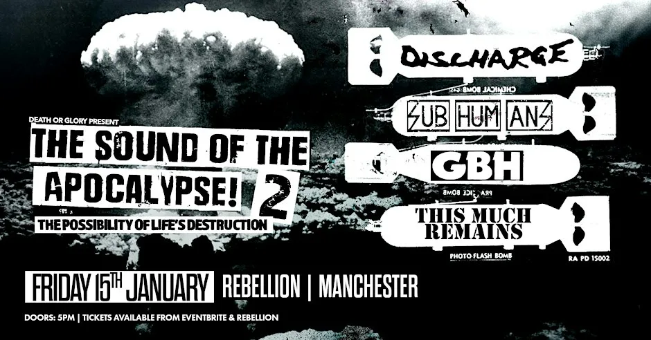 The Sound Of The Apocalypse 2 ft Discharge/GBH/Subhumans/This Much Remains