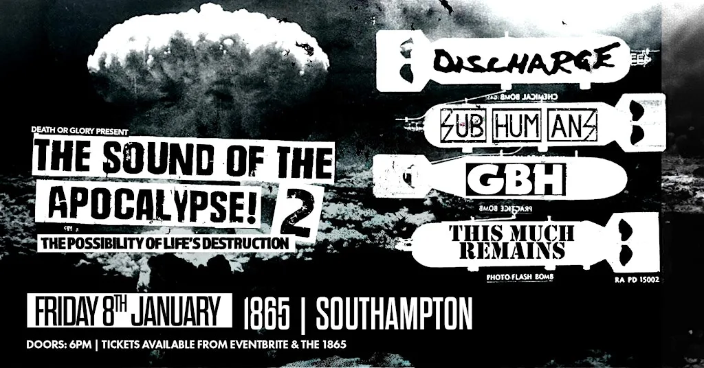 The Sound Of The Apocalypse 2 ft Discharge/GBH/Subhumans/This Much Remains