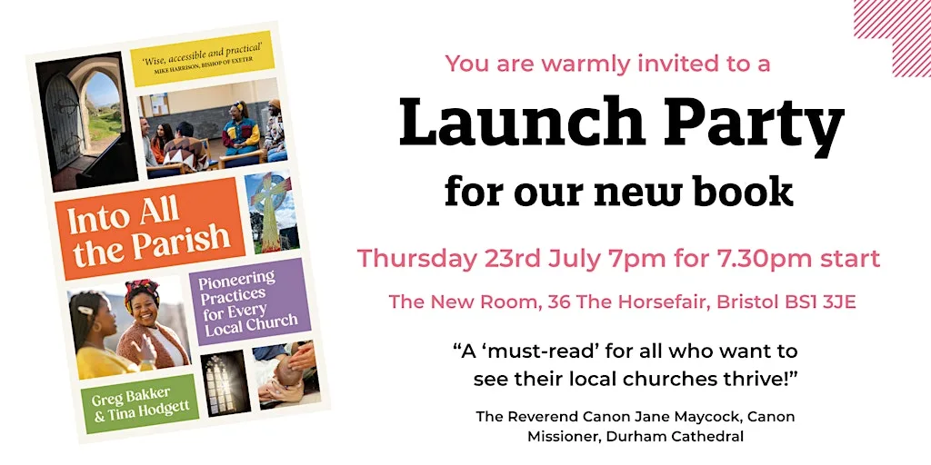 Pioneering Parishes Book Launch - Into All The Parish at Cafe At The New Room