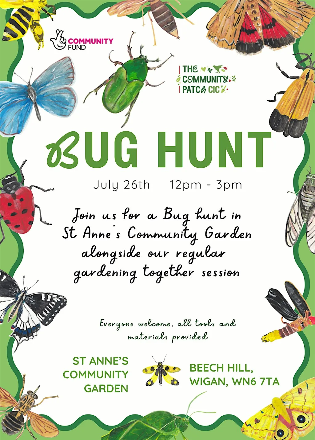Family Bug Hunt at St Anne's Community Garden, Beech Hill Avenue