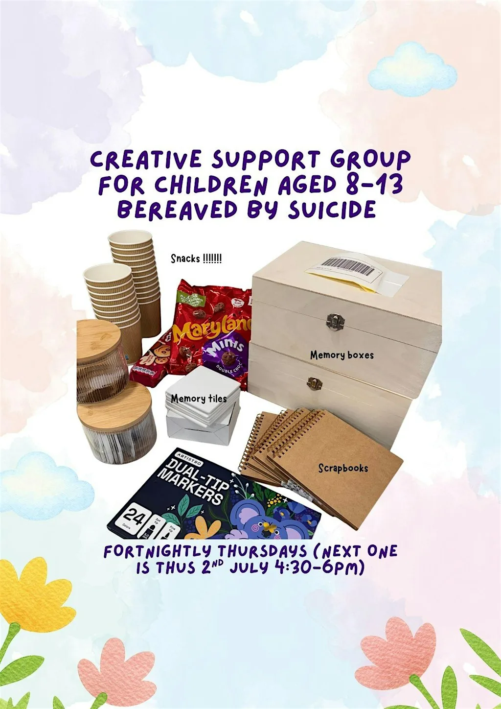 Children bereaved by suicide support group