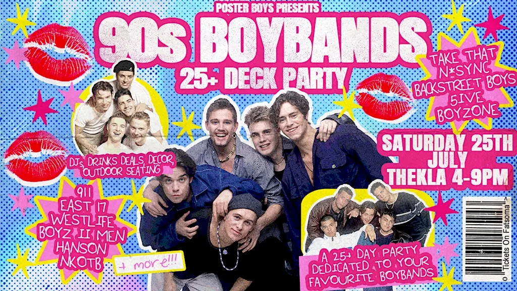 90s Boybands Deck Party at Thekla