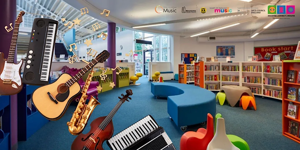 Percussion & Composition Workshop with Warwickshire Music at Warwick Library and Information Centre