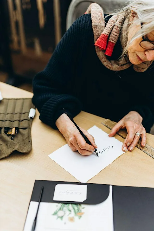 Christmas Calligraphy Workshop at Petersham Nurseries