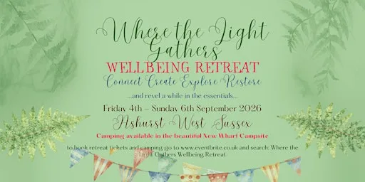 Where The Light Gathers Wellbeing Retreat at New Wharf Campsite
