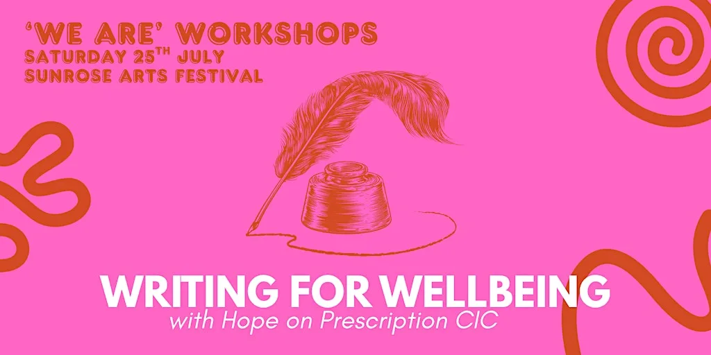 Writing for Wellbeing Workshop with Hope on Prescription at Dane John Gardens
