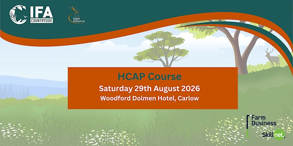HCAP Training Workshop, Saturday 29th August 2026 at Woodford Dolmen Hotel