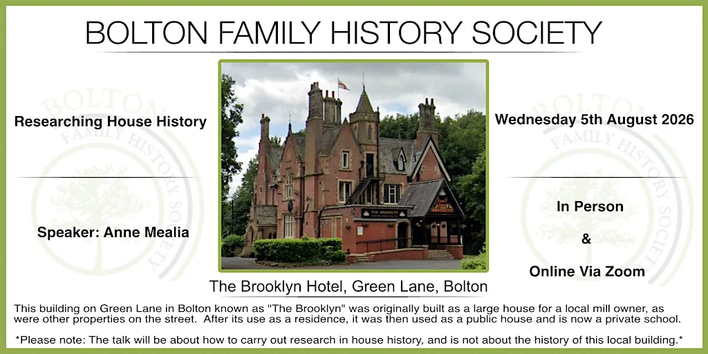 Researching House History at Great Lever & Farnworth Golf Club