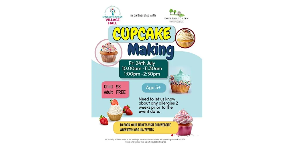 Cupcake making at Emersons Green Village Hall