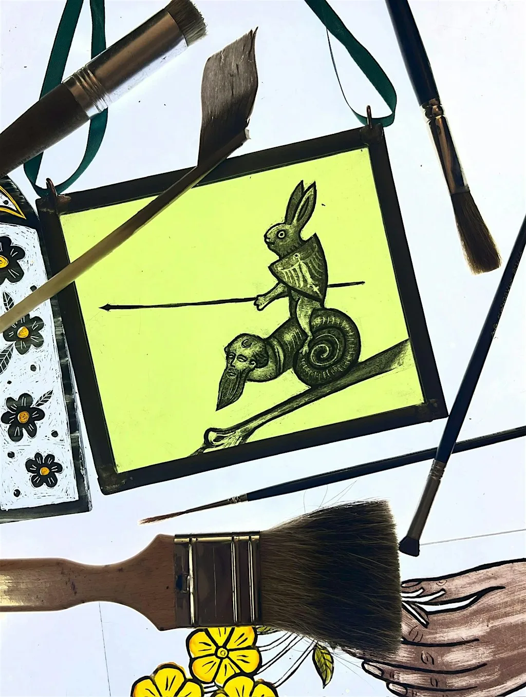 Stained Glass workshop- Paint your own Medieval Curiosity