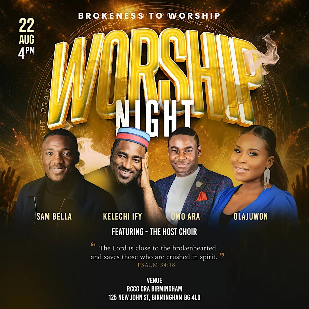 Worship Evening 2026 at RCCG CRA Birmingham (Covenant Restoration Assembly)