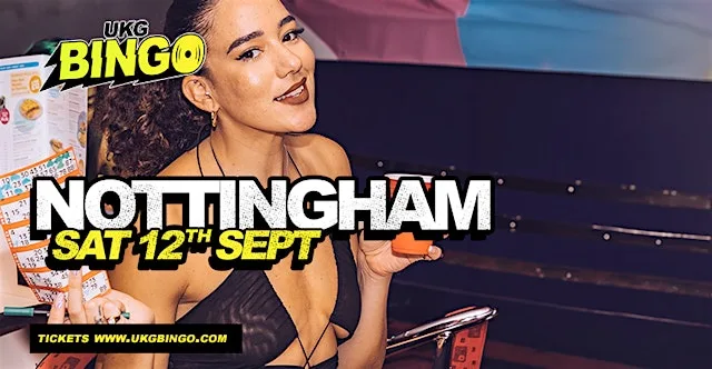 UKG BINGO Saturday 12th Sep Nottingham at NG-ONE
